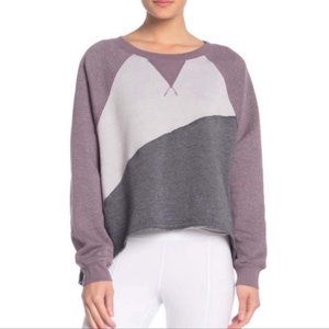 Free People Movement - Kindle Up Color Block Oversized Pullover Sweatshirt
